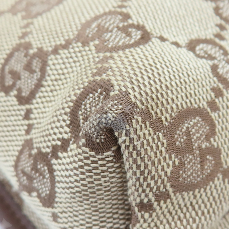 棕色 GG 帆布 牛皮 肩背包【GUCCI 古馳】 92562-12