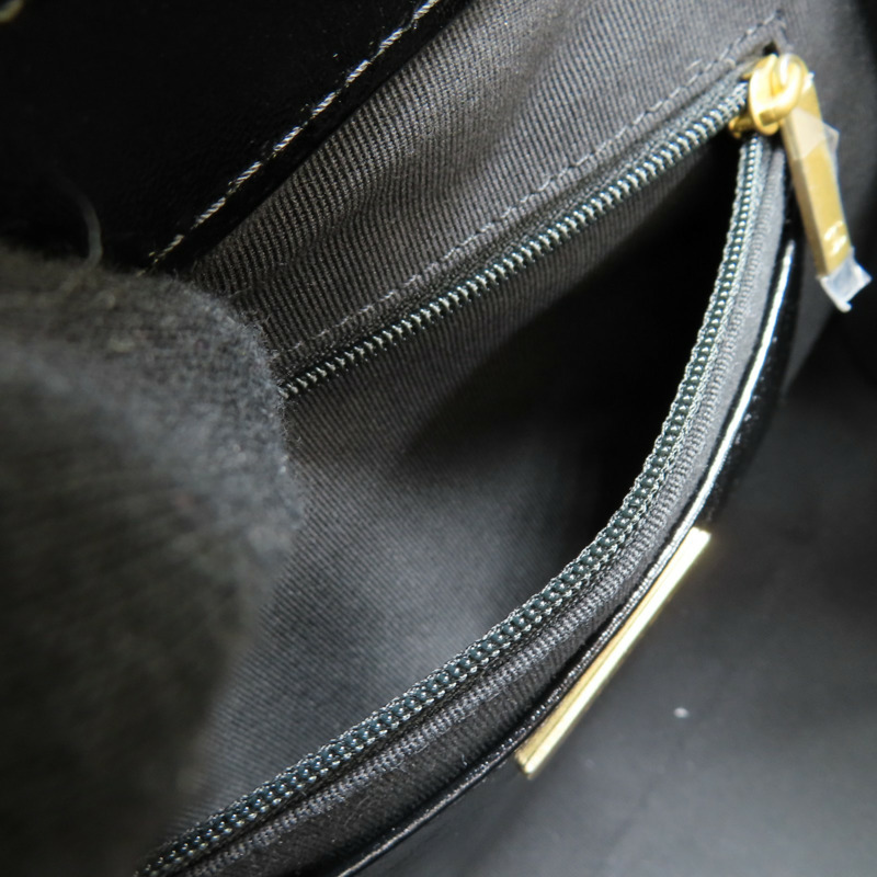 黑色 亮面羊皮 兩用包 金扣【CHANEL 香奈兒】 AS4959-6