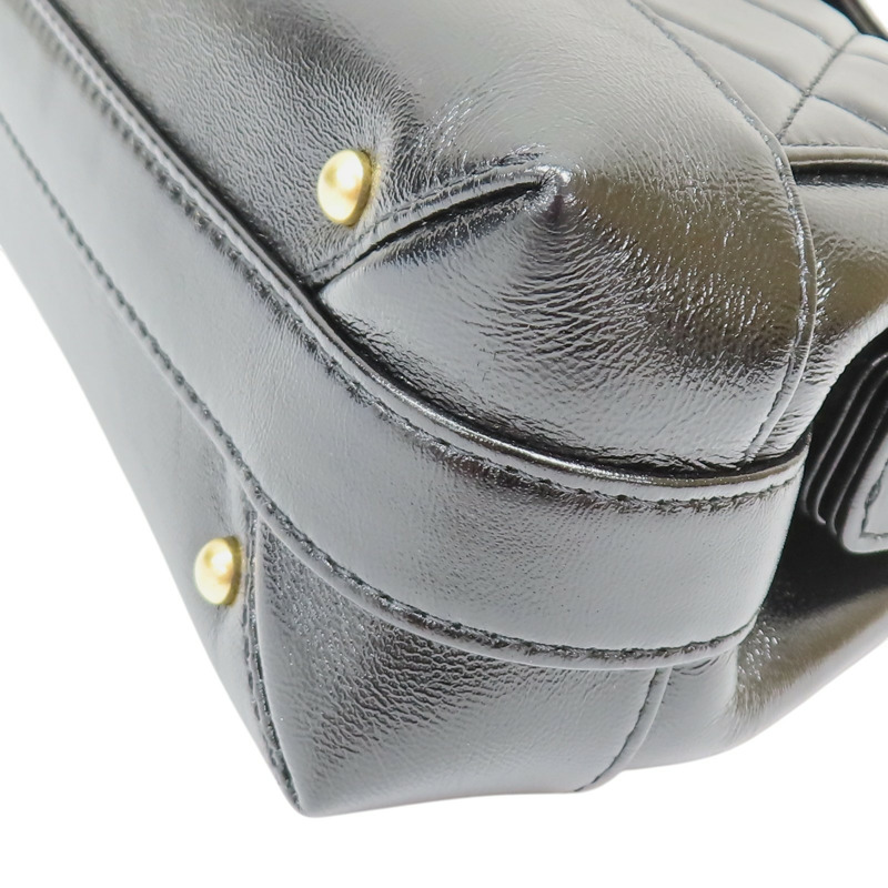 黑色 亮面羊皮 兩用包 金扣【CHANEL 香奈兒】 AS4959-13