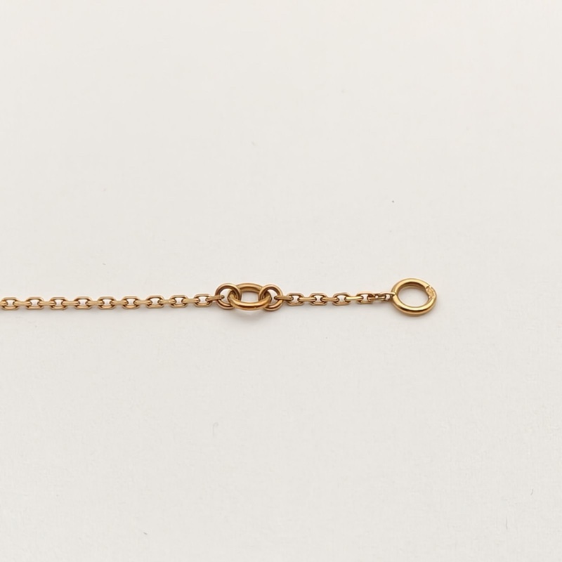 VAN CLEEF&ARPELS SweetAlhambra小號單花手鏈新扣18K黃金/白貝母S-M碼-3