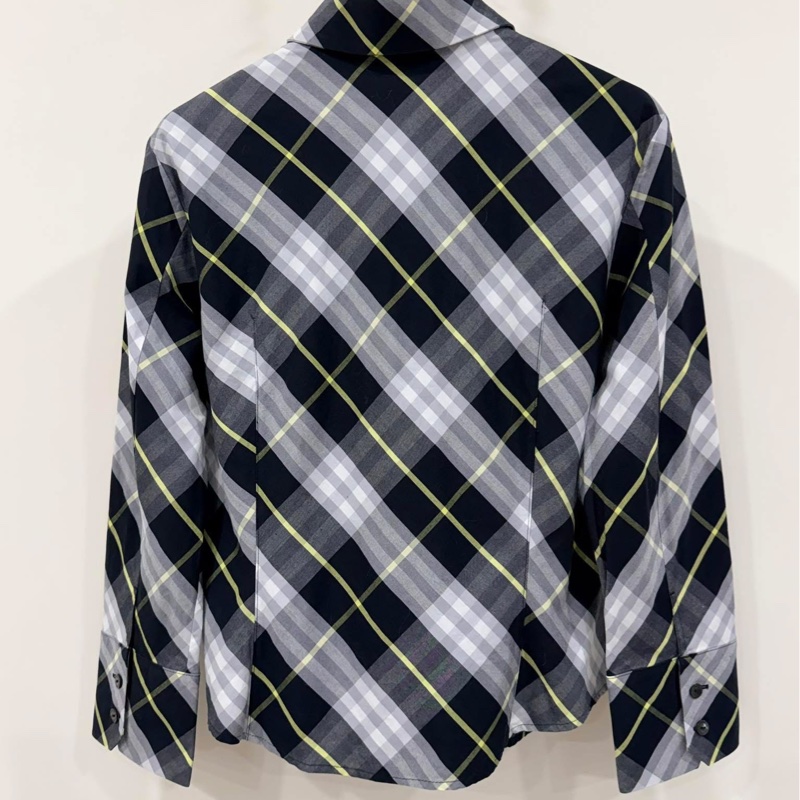BURBERRY 倫敦 格紋戰馬彈性襯衫-3