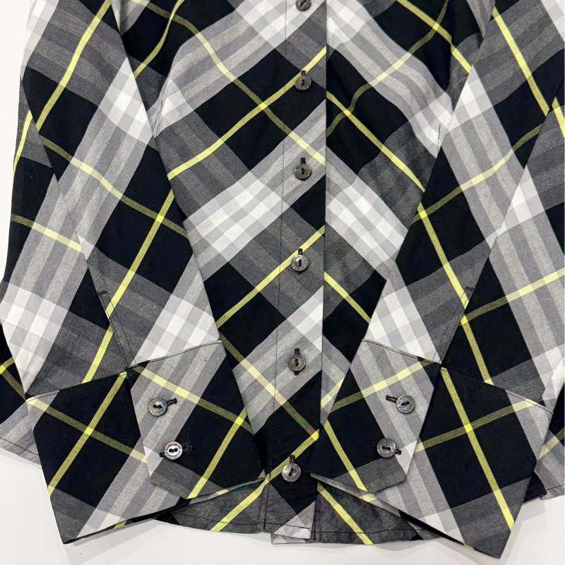 BURBERRY 倫敦 格紋戰馬彈性襯衫-5