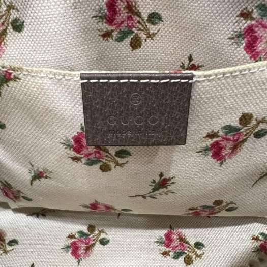 東區正精品㊣GUCCI 476466 咖啡色皮革拼PVC 虎頭 綠紅綠寬背帶斜背包肩背包相機包 RZ6350-11