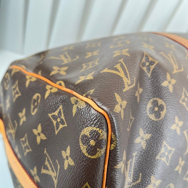 LV路易威登  Keepall45旅行袋 經典老花棕手提包 很輕便旅行運動首選-7