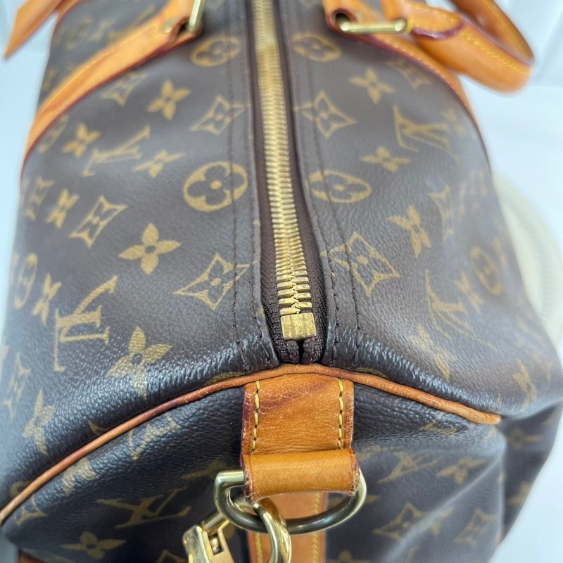 LV路易威登  Keepall45旅行袋 經典老花棕手提包 很輕便旅行運動首選-13