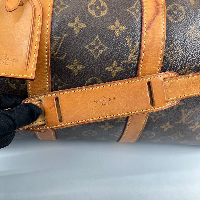 LV路易威登  Keepall45旅行袋 經典老花棕手提包 很輕便旅行運動首選-16