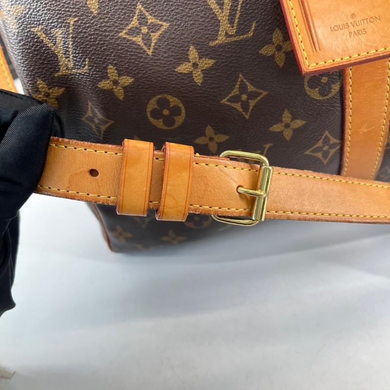 LV路易威登  Keepall45旅行袋 經典老花棕手提包 很輕便旅行運動首選-17