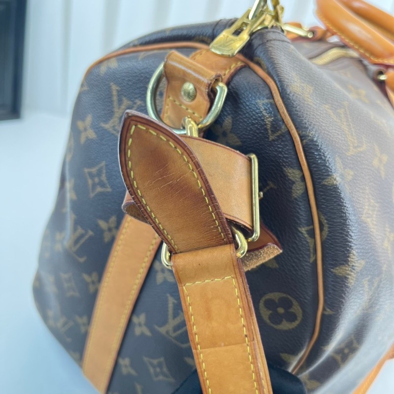 LV路易威登  Keepall45旅行袋 經典老花棕手提包 很輕便旅行運動首選-18