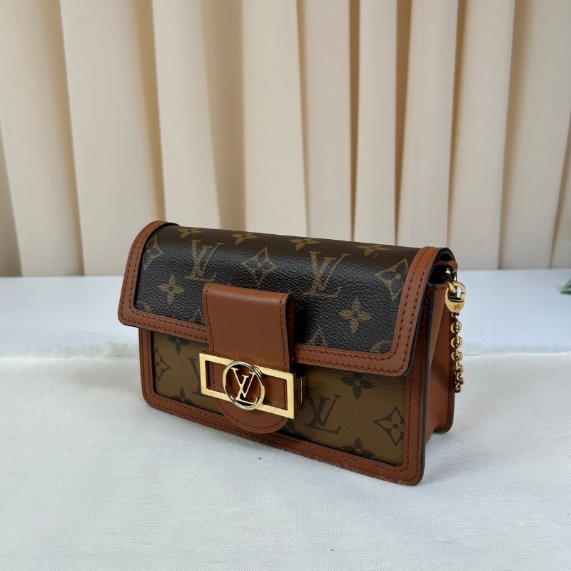 LV路易威登dauphine達芙妮woc鏈條包  可單肩可斜挎-3