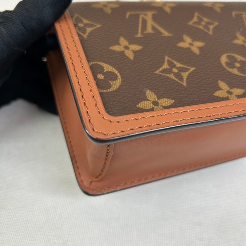 LV路易威登dauphine達芙妮woc鏈條包  可單肩可斜挎-8