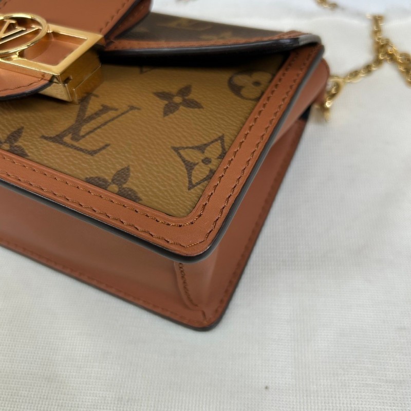 LV路易威登dauphine達芙妮woc鏈條包  可單肩可斜挎-11