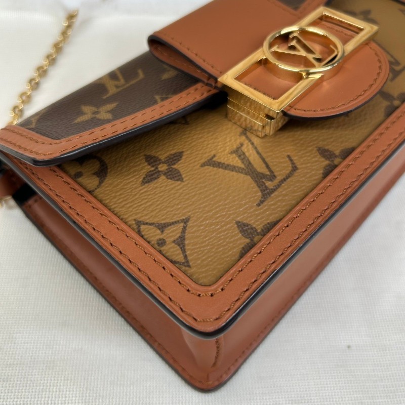 LV路易威登dauphine達芙妮woc鏈條包  可單肩可斜挎-12