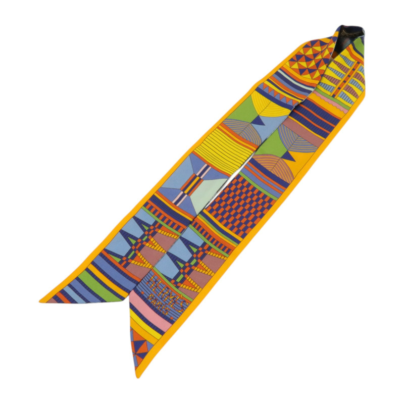 HERMES 絲質Twilly絲巾-2