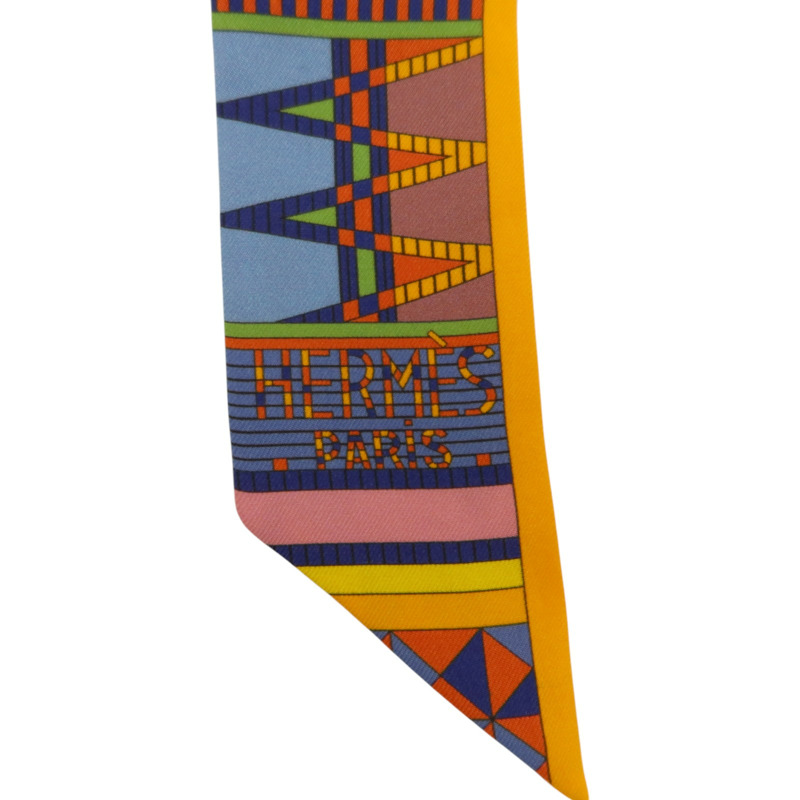 HERMES 絲質Twilly絲巾-4