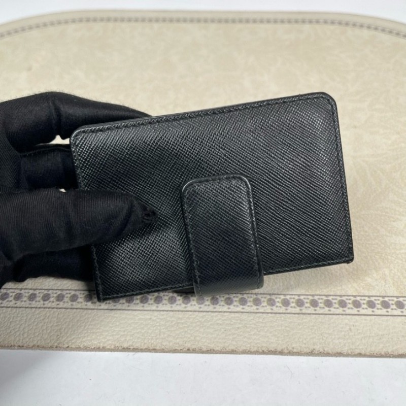 Prada普拉達 黑色牛皮卡包 經典耐用 小巧便攜-4