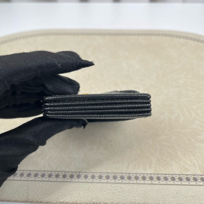 Prada普拉達 黑色牛皮卡包 經典耐用 小巧便攜-7