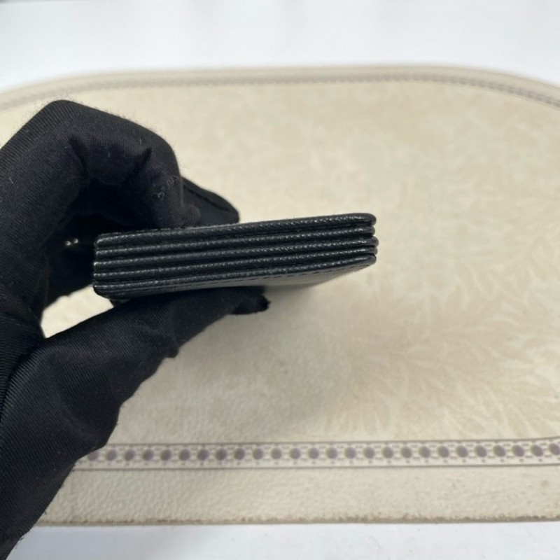 Prada普拉達 黑色牛皮卡包 經典耐用 小巧便攜-9