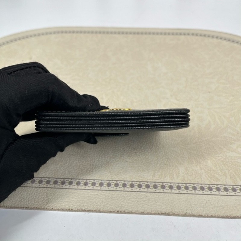 Prada普拉達 黑色牛皮卡包 經典耐用 小巧便攜-10