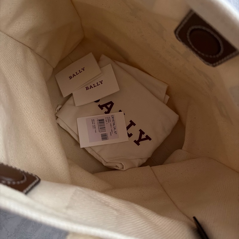 Bally 徽標印花托特包-12