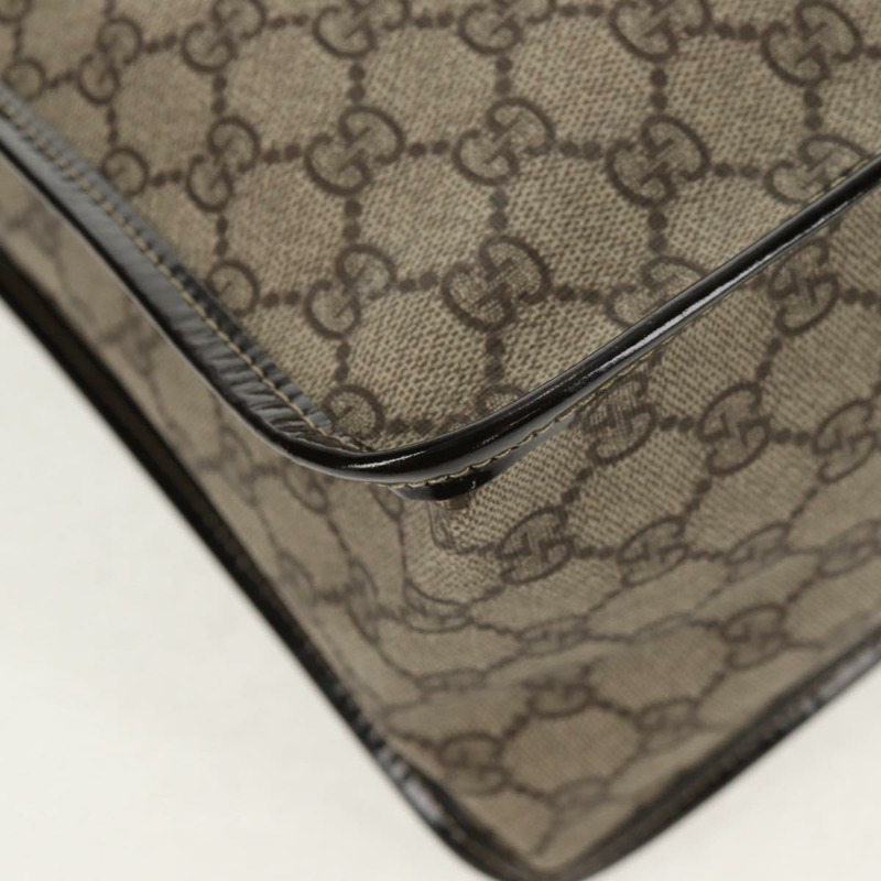 【日本直送】GUCCI GG Supreme 手提包 PVC 米色 金色 190259 正品 146791V-7