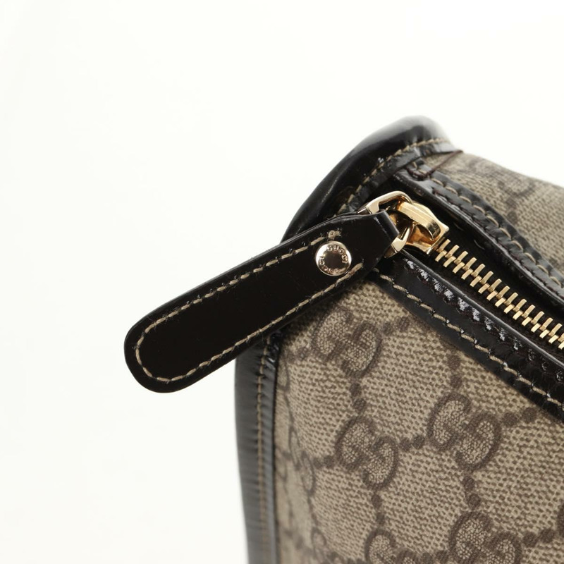 【日本直送】GUCCI GG Supreme 手提包 PVC 米色 金色 190259 正品 146791V-8