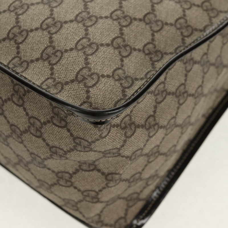 【日本直送】GUCCI GG Supreme 手提包 PVC 米色 金色 190259 正品 146791V-14