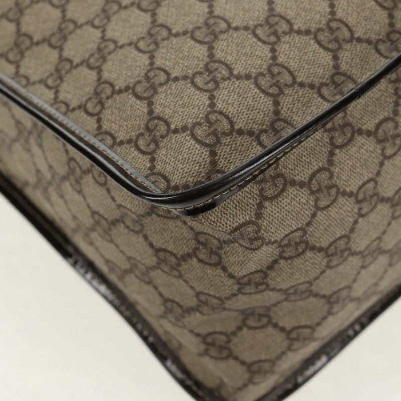 【日本直送】GUCCI GG Supreme 手提包 PVC 米色 金色 190259 正品 146791V-15