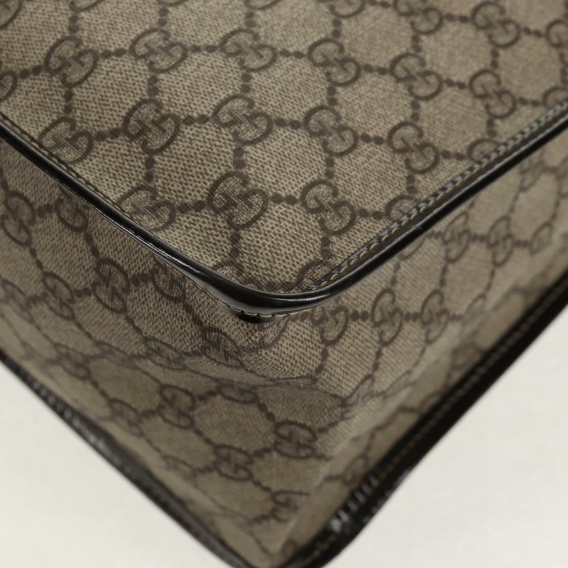 【日本直送】GUCCI GG Supreme 手提包 PVC 米色 金色 190259 正品 146791V-16