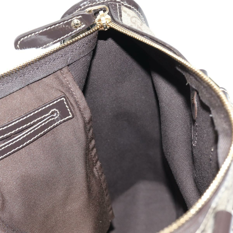 【日本直送】GUCCI GG Supreme 手提包 PVC 米色 金色 190259 正品 146791V-20