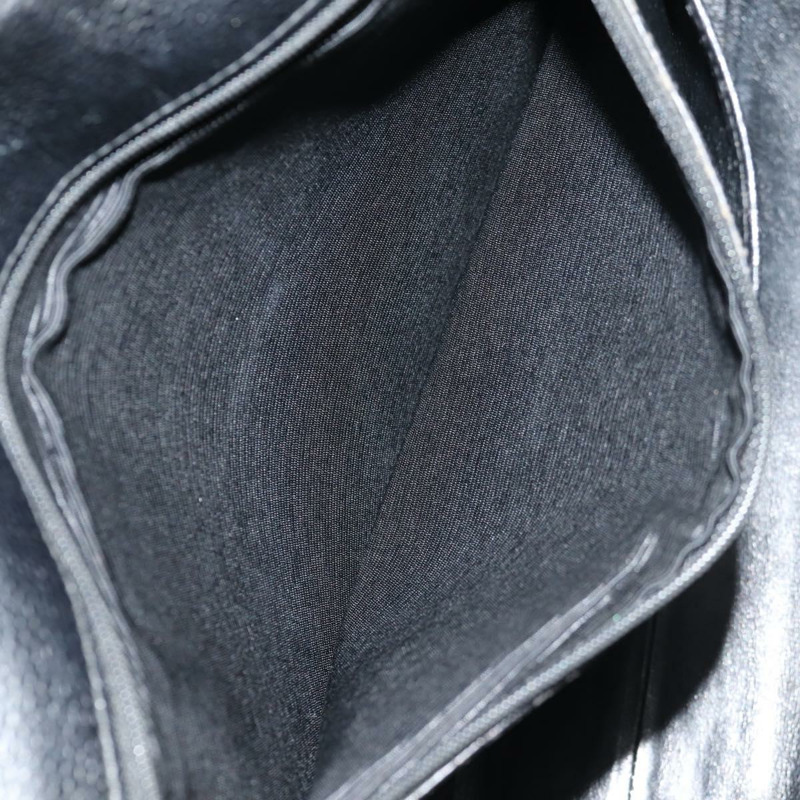 【日本直送】香奈兒 (CHANEL) 菱格紋鏈條肩背包，魚子醬紋皮革，黑色，金色雙C標誌，正品編號 145587AV-25