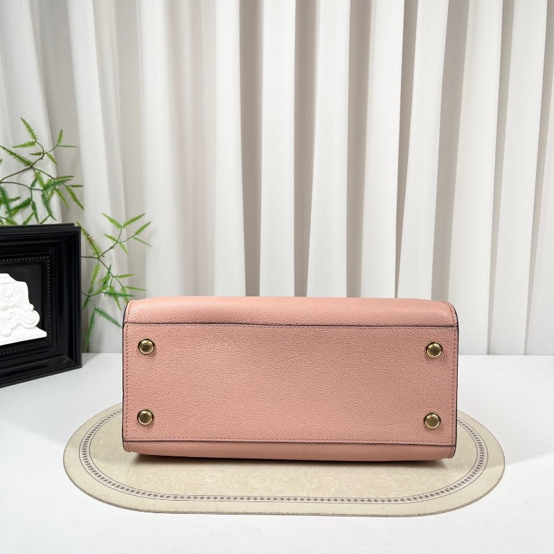 LV路易威登 City Steamer系列黑拼粉色牛皮手提單肩斜挎包 容量超級大 外出日常都適合-2