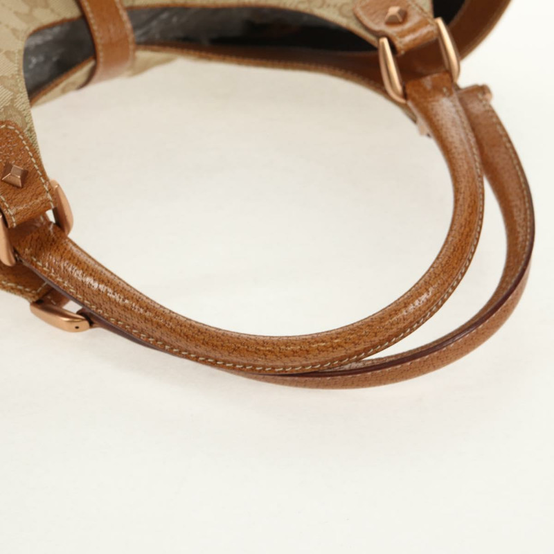 【日本直送】GUCCI GG帆布新款Jackie手提包 米棕色 124404 正品 am9693V-6