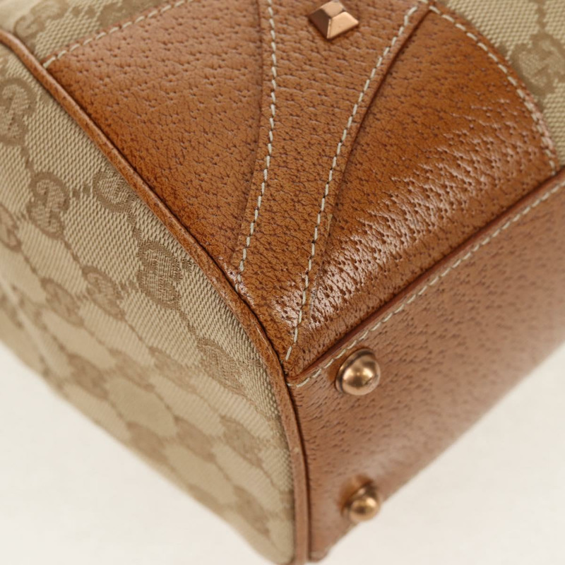 【日本直送】GUCCI GG帆布新款Jackie手提包 米棕色 124404 正品 am9693V-9