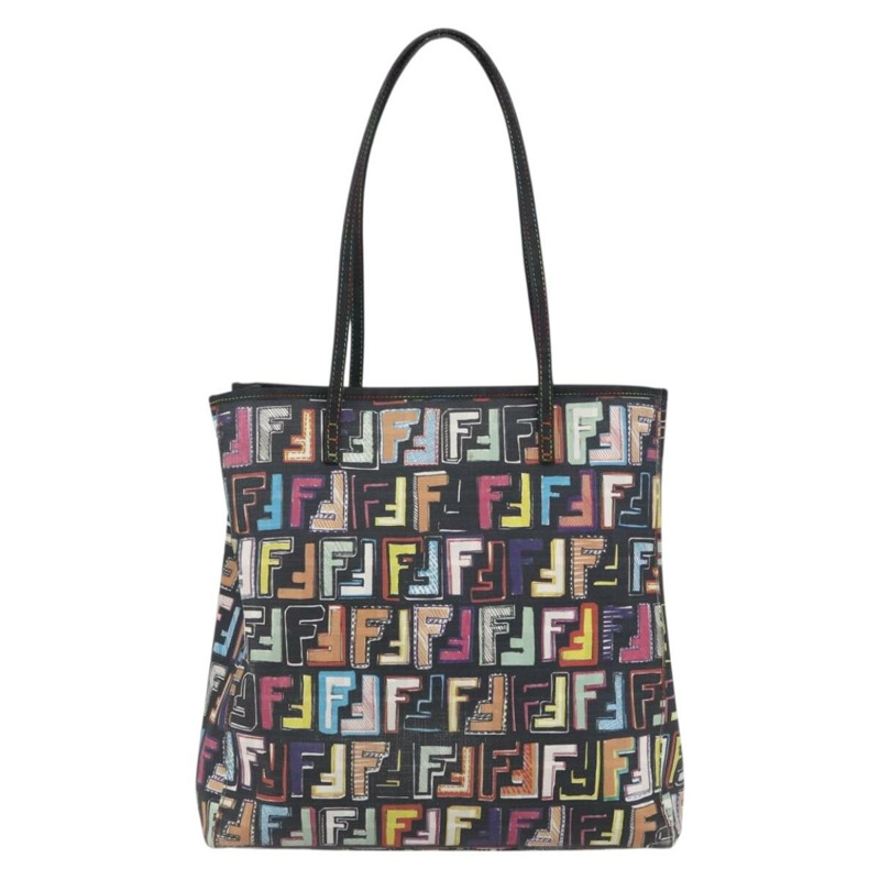 【日本直送】FENDI Zucca 帆布手提包 PVC 多色金色正品 SW1846V-2