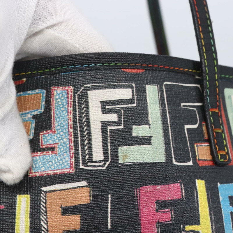 【日本直送】FENDI Zucca 帆布手提包 PVC 多色金色正品 SW1846V-5