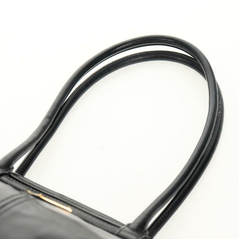 【日本直送】PRADA Bonnie 中型手提包，黑色金色真皮，正品 yk19606M-7