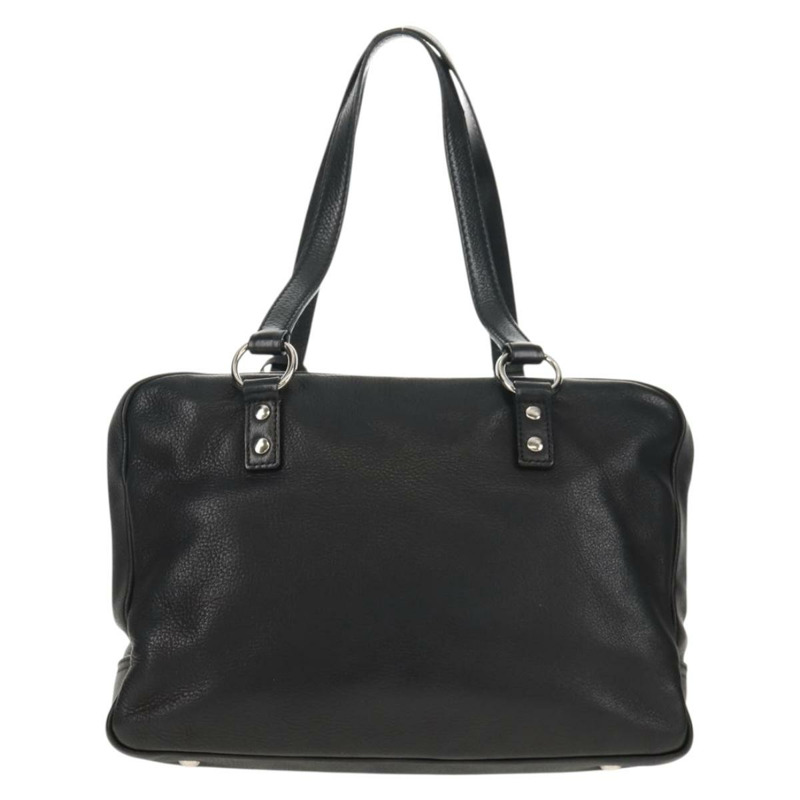 【日本直送】SAINT LAURENT 黑色銀色皮革肩背包 227747 正品 yk19763V-2