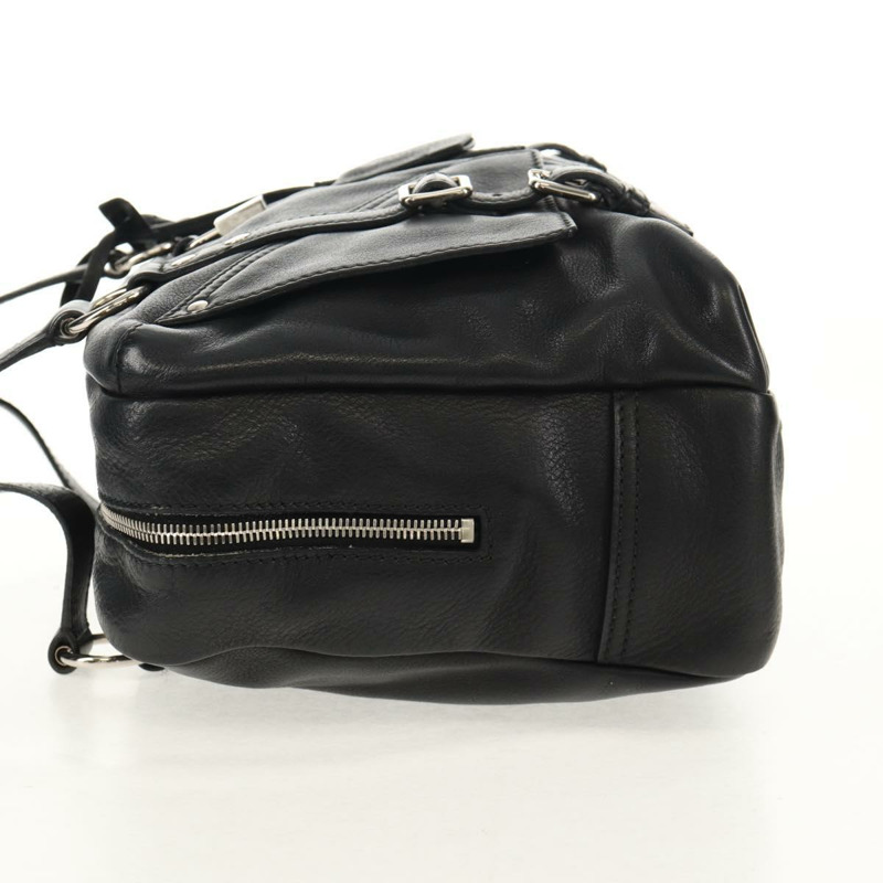 【日本直送】SAINT LAURENT 黑色銀色皮革肩背包 227747 正品 yk19763V-3