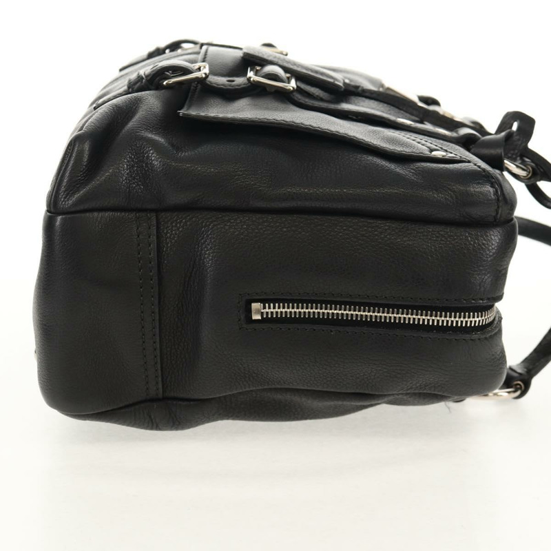 【日本直送】SAINT LAURENT 黑色銀色皮革肩背包 227747 正品 yk19763V-4