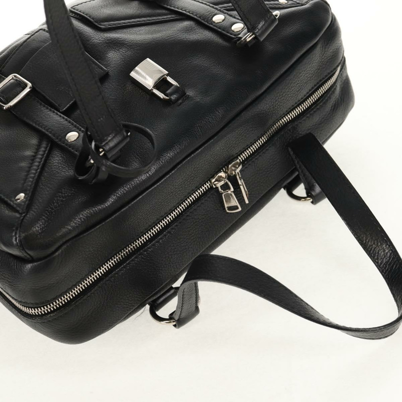 【日本直送】SAINT LAURENT 黑色銀色皮革肩背包 227747 正品 yk19763V-5