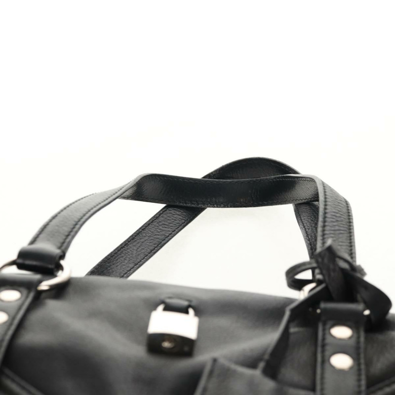 【日本直送】SAINT LAURENT 黑色銀色皮革肩背包 227747 正品 yk19763V-7