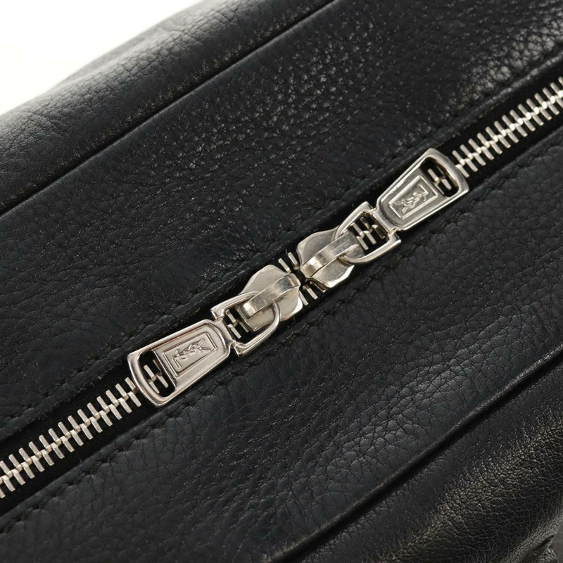 【日本直送】SAINT LAURENT 黑色銀色皮革肩背包 227747 正品 yk19763V-15