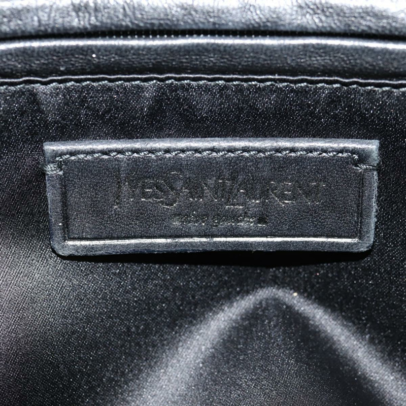 【日本直送】SAINT LAURENT 黑色銀色皮革肩背包 227747 正品 yk19763V-16