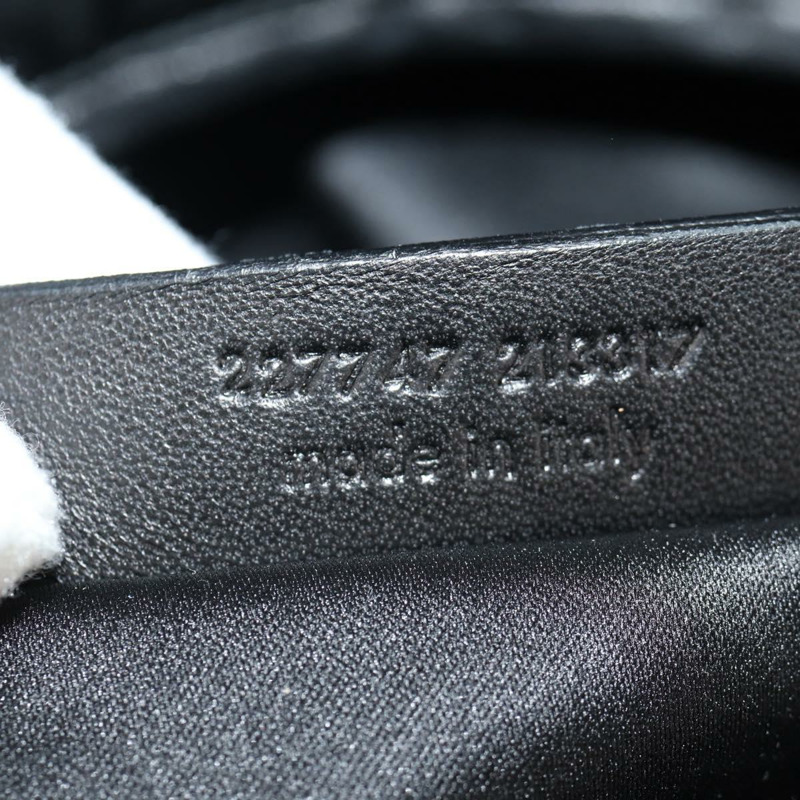 【日本直送】SAINT LAURENT 黑色銀色皮革肩背包 227747 正品 yk19763V-23