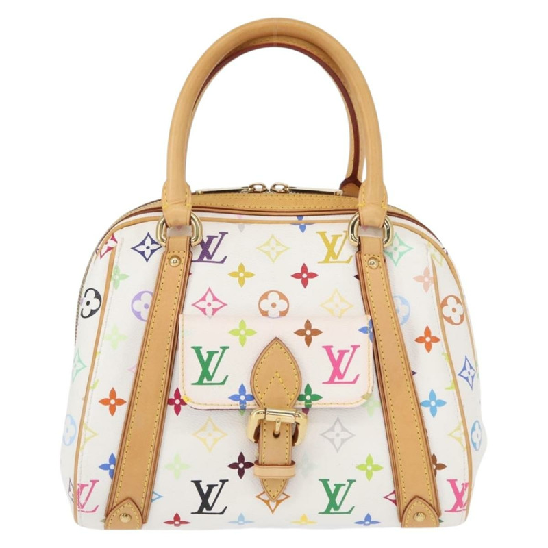 【日本直送】路易威登 Monogram Multicolor Priscilla 手提包 白色 M40096 正品 ka366AV-1
