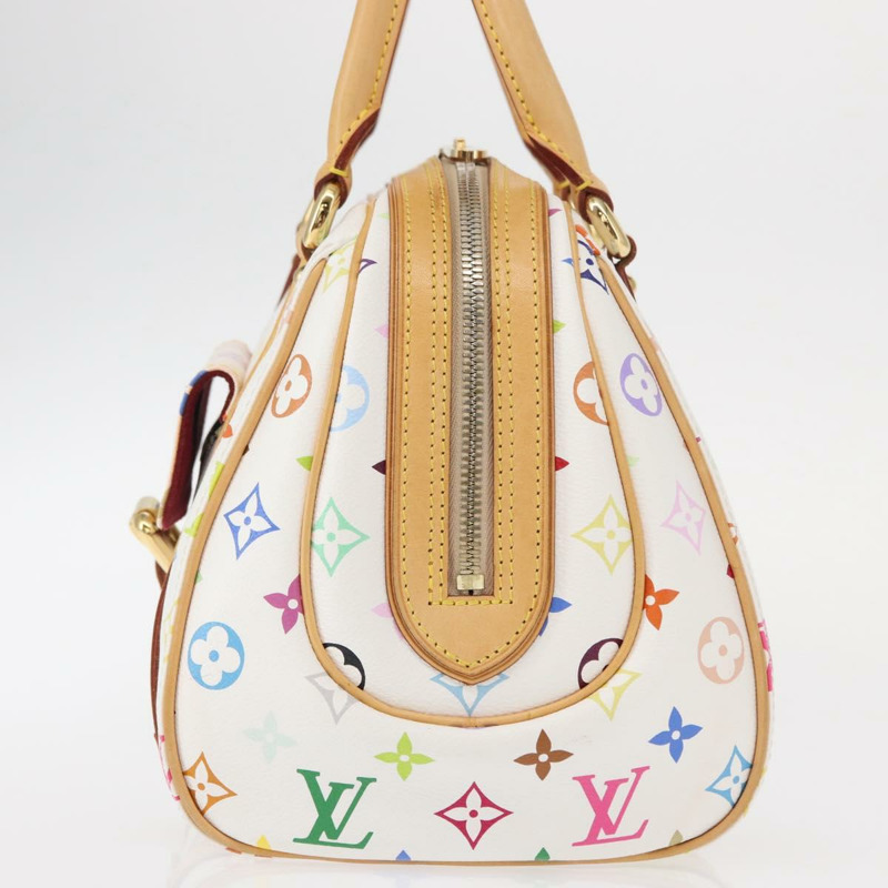 【日本直送】路易威登 Monogram Multicolor Priscilla 手提包 白色 M40096 正品 ka366AV-3