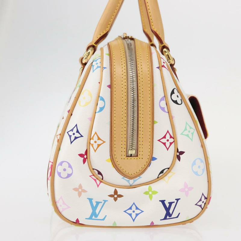 【日本直送】路易威登 Monogram Multicolor Priscilla 手提包 白色 M40096 正品 ka366AV-4