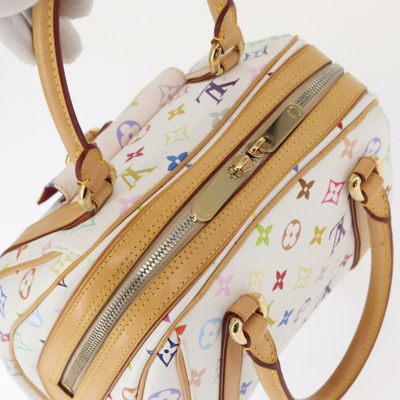 【日本直送】路易威登 Monogram Multicolor Priscilla 手提包 白色 M40096 正品 ka366AV-5