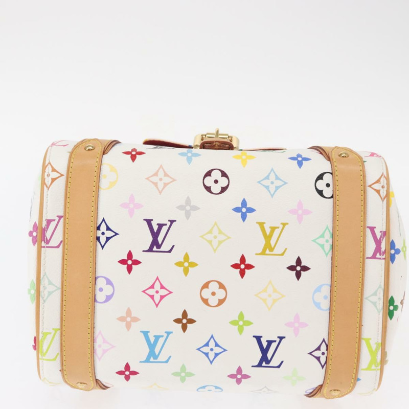 【日本直送】路易威登 Monogram Multicolor Priscilla 手提包 白色 M40096 正品 ka366AV-8