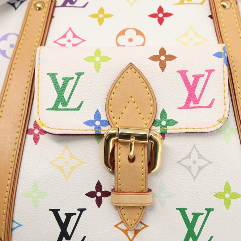 【日本直送】路易威登 Monogram Multicolor Priscilla 手提包 白色 M40096 正品 ka366AV-14